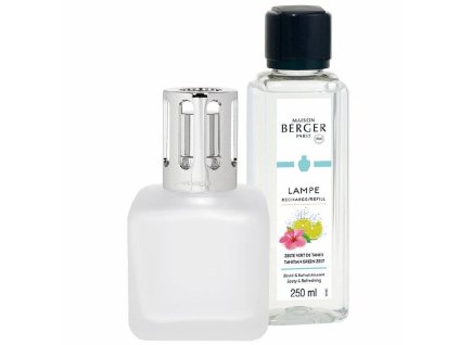 4721 Katalytická lampa GLACON matná a vůně Tahitská limetka 250 ml dárková sada