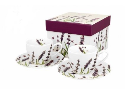 Lavender šálek s podšálkem 90 ml 2 ks od Duo