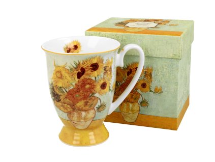 H173 Vincent Van Gogh Slunečnice Hrnek 300 ml na stopce