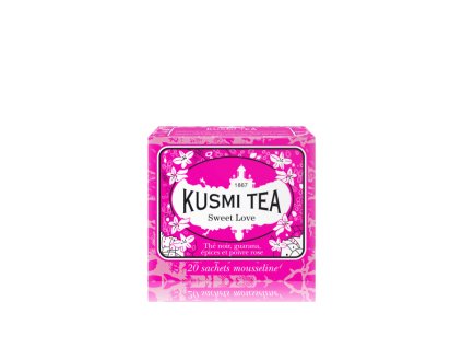 LOVE10E ČERNÝ čaj SWEET LOVE 10 mušelínových sáčků od Kusmi Tea