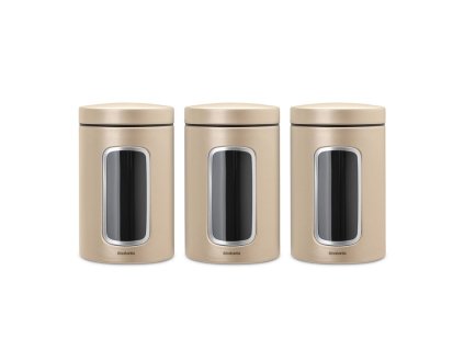 304842 Dóza s okénkem 1,4 l champagne sada 3 ks od Brabantia