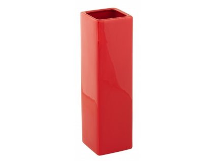 Váza quadro cone 8 x 29 cm červená - by inspire