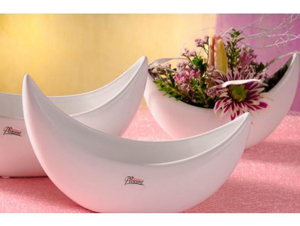 12060 23W Venezia aranžovací miska bílá 23 cm