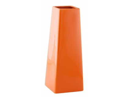 Váza quadro cone 10 x 27 cm oranžová - by inspire