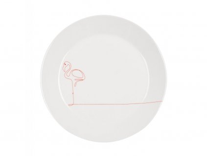Jídelní talíř 26,5 cm - FLAMINGO červený