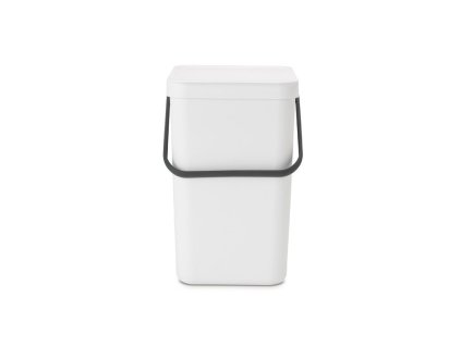 129926 Odpadkový koš sort and Go 25 l bílá od Brabantia pohled zepředu