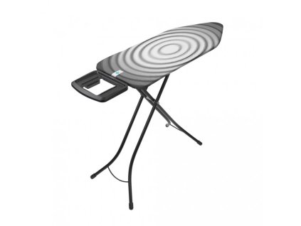 134586 TITAN OVAL Žehlící prkno 124x45 cm pevná odkládací plocha pro žehličky černý rám 25mm od Brabantia