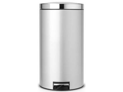 428401 Silent pedálový koš 45 l metalická šedá