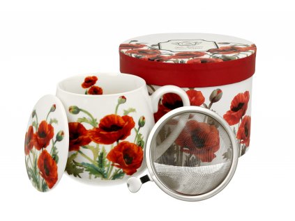 Hrnek na čaj se sítkem a víčkem baculka 430 ml od DUO