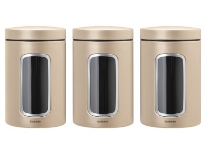 304842 Dóza s okénkem 1,4 l mandlová sada 3 ks od Brabantia
