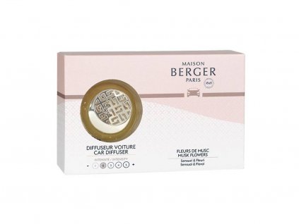 6564MB Difuzér do auta Senso s náplní Květy pižma od MAISON BERGER PARIS v dárkové krabičce