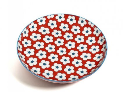 CV11018 Porcelánový talíř 18,5 cm červený z kolekce Cotton Bud od Maxwell and Williams.