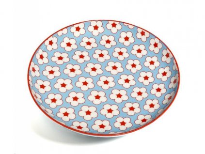 CV13018 Porcelánový talíř 18,5 cm světle modráz kolekce Cotton Bud od Maxwell and Williams.