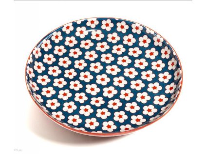 CV12023 Porcelánový talíř 23 cm modrý z kolekce Cotton Bud od Maxwell and Williams.