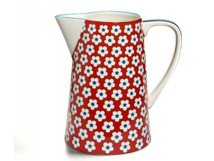 CV11600 Porcelánový džbán 3,5 l červený z kolekce Cotton Bud od Maxwell and Williams.