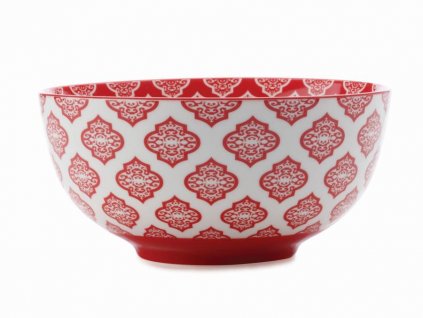 CV33118 Porcelánová miska 18 cm červená z kolekce Alcazar Red Circ od Maxwell and Williams.