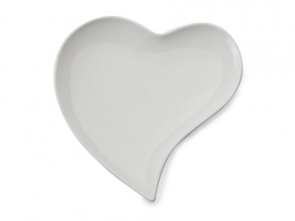 JX57912 Porcelánový talíř srdce 17 cm bílá od Maxwell and Williams.