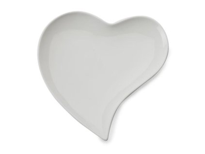 JX57913 Porcelánový talíř srdce 21 cm bílá od Maxwell and Williams.
