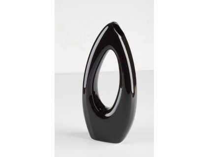 Váza Eye 13 x 5 x 28 cm černá - by inspire