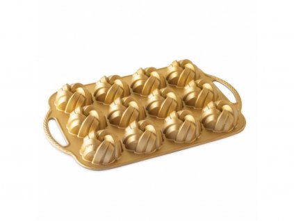 95377 Zlatá forma bábovek 12 ks 850 ml od Nordic Ware.