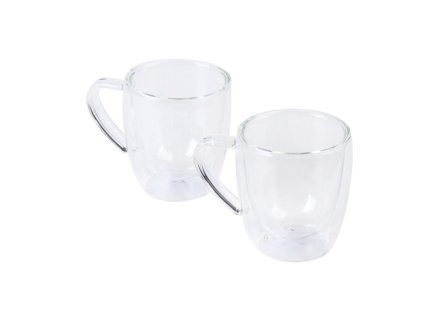 Skleněný šálek 80 ml na espresso - dvoustěnný, 2ks - by inspire
