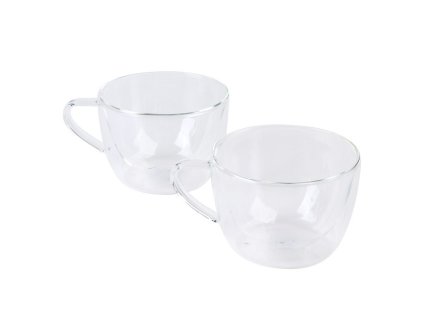 Skleněný hrnek 500 ml XXL - dvoustěnný, 2ks - by inspire