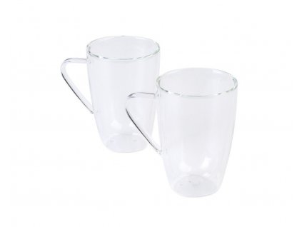 Skleněný hrnek 350 ml - dvoustěnný, 2ks - by inspire