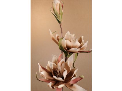 Dekorační květina hnědá 88 cm