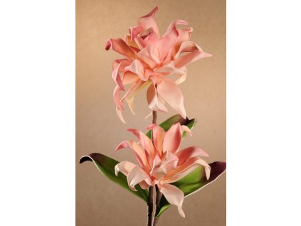 Dekorační květina růžová 78 cm