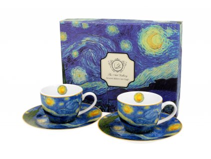 H255 STARRY NIGHT šálky s podšálkem 2 ks 90 ml od Paramit