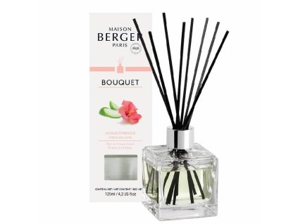 6396 Aroma difuzér Cube 125 ml náplň Zamilovaný ibišek od Maison Berger Paris.