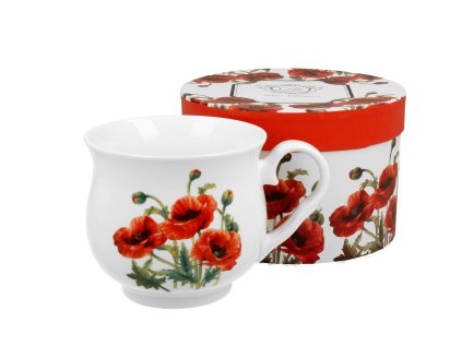 H269 Retro hrnek CLASSIC POPPIES 480 ml od Duo