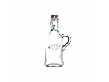 0025.487 Hranatá láhev s klipem a uchem 200 ml od Kilner.