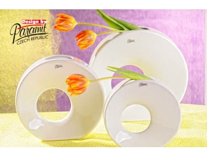 11074 20W Porcelánová váza Mona bílé barvy výšky 20 cm od Paramit 2