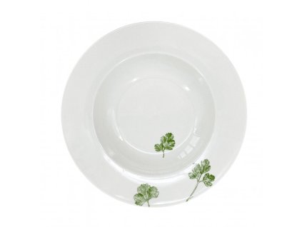 A296 0B 79 SPICE Hluboký talíř 22 cm s motivem lístků petržele od by inspire
