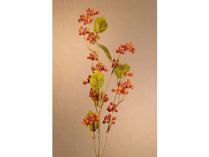 F281 O DRY DEWBERRY Aranžovací květina oranžová 78 cm