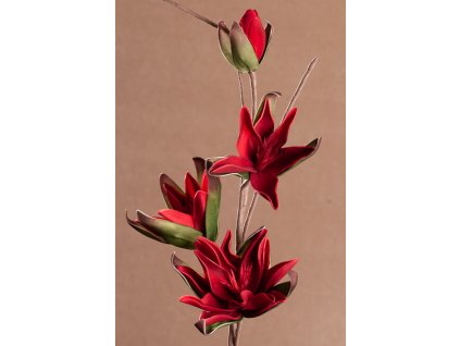 3 194R Aranžovací umělá květina 94 cm červená