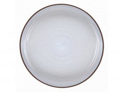 8895 00 00 NEGATIV mělký keramický černo bílý talíř o průměru 26 cm od Clay