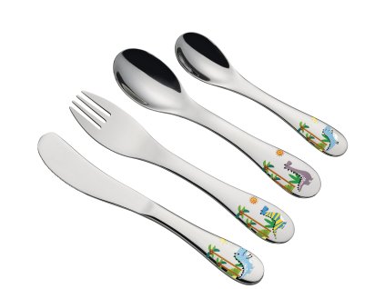 124941 Dětské přibory pro milovníky dinosaurů 4 ks od Cilio (2)