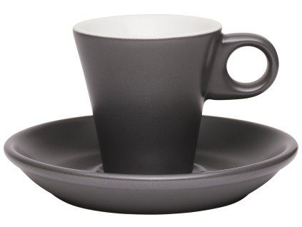 215519 NAPOLI presso šálek s podšálkem 40 ml šedý Cilio (1)