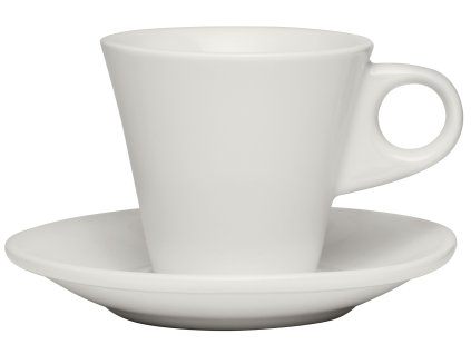 215359 NAPOLI capucino šálek s podšálkem 125 m bílý CILIO (1)