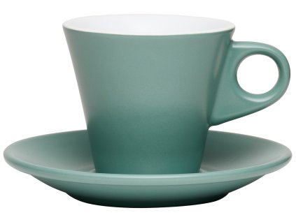 215465 NAPOLI capuccino šálek s podšálkem 125 ml mátově zelený Cilio (1)