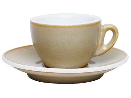 215434 ROMA šálek s podšálkem 50 ml písková Cilio (3)