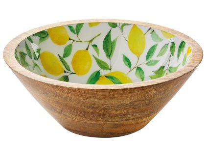 080308 LEMON Mísa na potraviny Ø 20 cm8 cm mangové dřevo Zassenhaus (2)