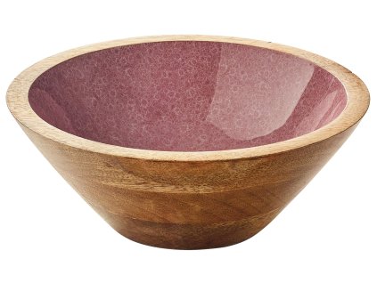 080551 MINERAL ROSE Mísa na potraviny Ø 20 cm8 cm mangové dřevo Zassenhaus (1)