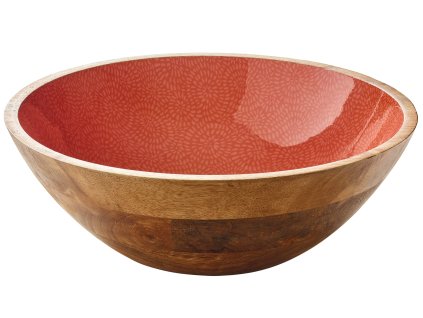080476 BRUSH CORAL Mísa na potraviny Ø 35 cm12 cm mangové dřevo Zassenhaus (1)