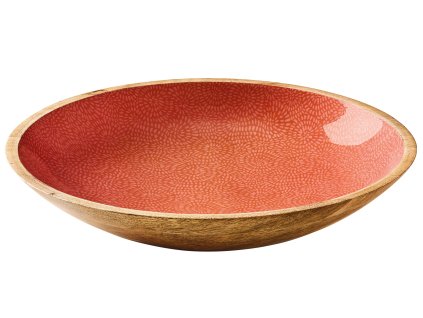 080483 BRUSH CORAL Mísa na potraviny Ø 35 cm6 cm mangové dřevo Zassenhaus (1)