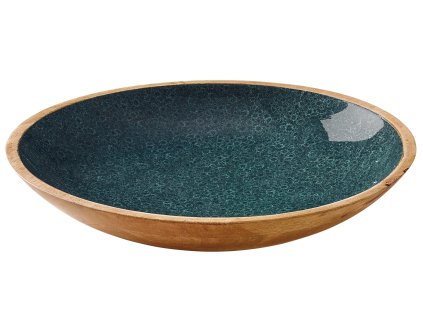 080537 MINERAL COAL Mísa na potraviny Ø 35 cm6 cm mangové dřevo Zassenhaus (2)