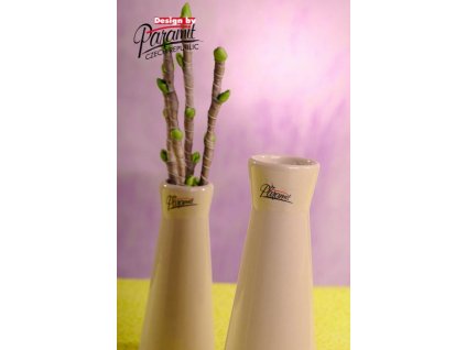 Kapucin váza porcelán béžová 16 cm