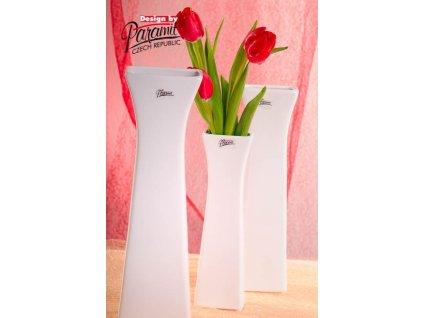 Cedreta váza bílá 35 cm - Paramit - 11062-35